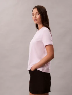 Calvin Klein Schmales T-Shirt mit Logo-Grafik^Damen T-shirts & Tops