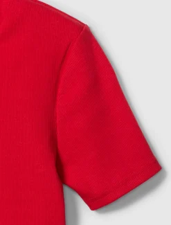 Calvin Klein Schmales T-Shirt mit Rundhalsausschnitt und Cutouts^Damen T-shirts & Tops