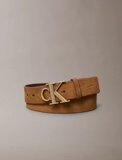 Calvin Klein Schnallengürtel aus Wildleder mit Logo^Herren Gürtel