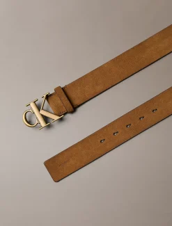 Calvin Klein Schnallengürtel aus Wildleder mit Logo^Herren Gürtel