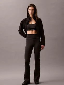 Calvin Klein Schnell trocknende, ausgestellte Gym-Leggings mit hohem Bund^Damen Sport Leggings|Hosen & Shorts