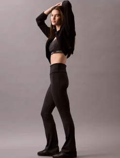 Calvin Klein Schnell trocknende, ausgestellte Gym-Leggings mit hohem Bund^Damen Sport Leggings|Hosen & Shorts