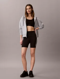 Calvin Klein Schnell trocknende, enge kurze Sporthose mit hohem Bund^Damen Hosen & Shorts|Hosen & Shorts