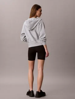 Calvin Klein Schnell trocknende, enge kurze Sporthose mit hohem Bund^Damen Hosen & Shorts|Hosen & Shorts