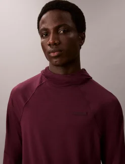 Calvin Klein Schnell trocknender Reise-T-Shirt-Hoodie mit Daumenlöchern^Herren Tops & T-shirts|T-shirts