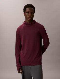 Calvin Klein Schnell trocknender Reise-T-Shirt-Hoodie mit Daumenlöchern^Herren Tops & T-shirts|T-shirts