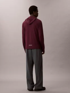 Calvin Klein Schnell trocknender Reise-T-Shirt-Hoodie mit Daumenlöchern^Herren Tops & T-shirts|T-shirts