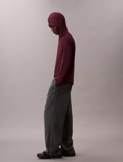 Calvin Klein Schnell trocknender Reise-T-Shirt-Hoodie mit Daumenlöchern^Herren Tops & T-shirts|T-shirts