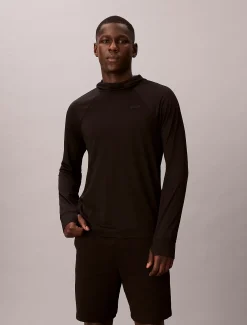 Calvin Klein Schnell trocknender Reise-T-Shirt-Hoodie mit Daumenlöchern^Herren Tops & T-shirts|T-shirts