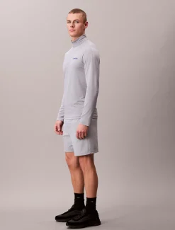 Calvin Klein Schnell trocknendes, langärmliges Funktionstop mit Viertelreißverschluss^Herren Jacken & Pullovers|Tops & T-shirts