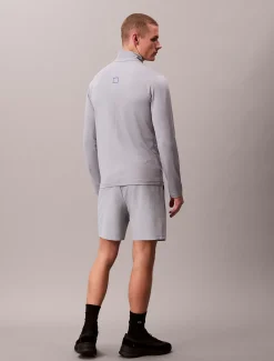 Calvin Klein Schnell trocknendes, langärmliges Funktionstop mit Viertelreißverschluss^Herren Jacken & Pullovers|Tops & T-shirts