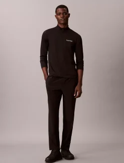 Calvin Klein Schnell trocknendes, langärmliges Funktionstop mit Viertelreißverschluss^Herren Jacken & Pullovers|Tops & T-shirts