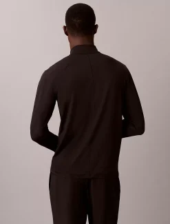 Calvin Klein Schnell trocknendes, langärmliges Funktionstop mit Viertelreißverschluss^Herren Jacken & Pullovers|Tops & T-shirts
