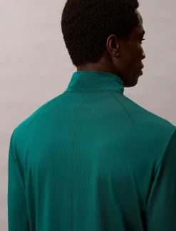 Calvin Klein Schnell trocknendes, langärmliges Funktionstop mit Viertelreißverschluss^Herren Jacken & Pullovers|Tops & T-shirts