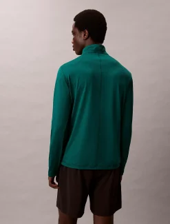 Calvin Klein Schnell trocknendes, langärmliges Funktionstop mit Viertelreißverschluss^Herren Jacken & Pullovers|Tops & T-shirts