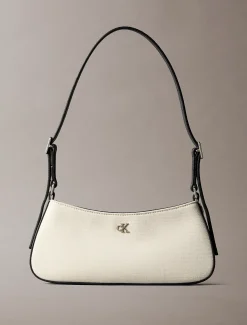 Calvin Klein Schultertasche aus Baumwoll-Canvas^Damen SchultertaschenFrisch Eingetroffen|Taschen