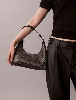 Calvin Klein Schultertasche mit durchgehendem Monogramm-Logo^Damen Umhängetaschen|SchultertaschenFrisch Eingetroffen