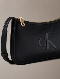 Calvin Klein Schultertasche mit Mini-Monogramm-Logoprägung^Damen Umhängetaschen|Taschen