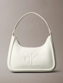 Calvin Klein Schultertasche mit Monogramm-Logoprägung^Damen Umhängetaschen|SchultertaschenFrisch Eingetroffen