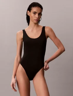 Calvin Klein Scoop Back Badeanzug – CK Icon^Damen BademodeFrisch Eingetroffen