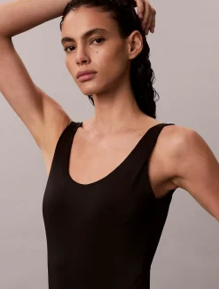 Calvin Klein Scoop Back Badeanzug – CK Icon^Damen BademodeFrisch Eingetroffen