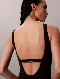 Calvin Klein Scoop Back Badeanzug – CK Icon^Damen BademodeFrisch Eingetroffen