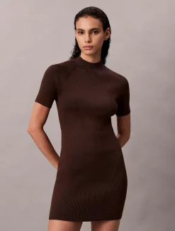Calvin Klein Sculpted Minikleid aus Strick^Damen Kleider & Röcke