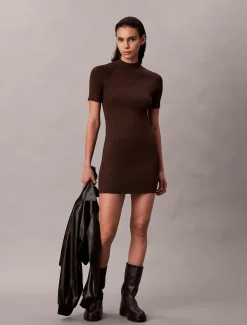 Calvin Klein Sculpted Minikleid aus Strick^Damen Kleider & Röcke