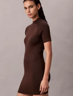 Calvin Klein Sculpted Minikleid aus Strick^Damen Kleider & Röcke