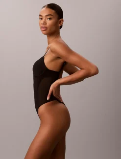 Calvin Klein Shapewear Body mit tiefem Ausschnitt - Perfectly Fit^Damen Shapewear