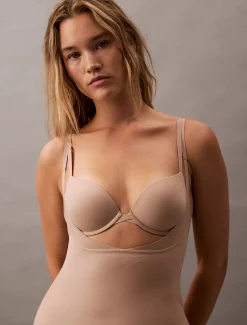 Calvin Klein Shapewear-Body mit offener Büste - Stay Put Mesh^Damen Shapewear