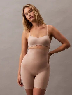 Calvin Klein Shapewear-Shorts mit hoher Bundhöhe - Stay Put Stretch^Damen Shapewear|Unterhosen