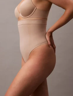Calvin Klein Shapewear-String mit hoher Bundhöhe - Secure Sculpt^Damen Shapewear|Unterhosen