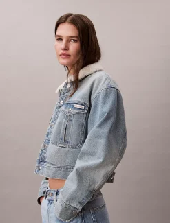 Calvin Klein Sherpa Jeansjacke^Damen JackenFrisch Eingetroffen
