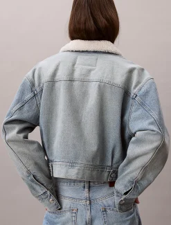 Calvin Klein Sherpa Jeansjacke^Damen JackenFrisch Eingetroffen