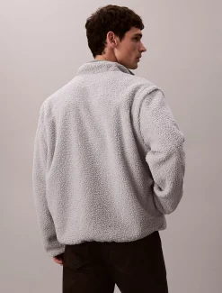 Calvin Klein Sherpa-Jacke mit Fleece und Reißverschluss zum Wenden^Herren Jacken & Pullovers