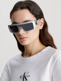 Calvin Klein Shield-Sonnenbrille CKJ23655S^Damen Sonnenbrillen|Sonnenbrillen