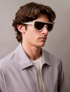 Calvin Klein Shield-Sonnenbrille CKJ25605S^Damen Sonnenbrillen|Sonnenbrillen