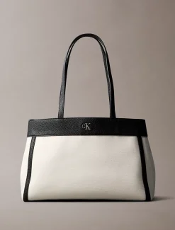 Calvin Klein Shopper aus Baumwoll-Canvas^Damen Tote Bags|Taschen