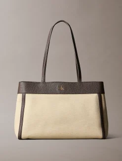 Calvin Klein Shopper aus Baumwoll-Canvas^Damen Tote Bags|Taschen