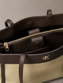 Calvin Klein Shopper aus Baumwoll-Canvas^Damen Tote Bags|Taschen