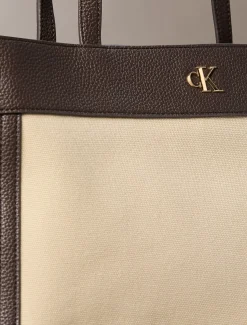 Calvin Klein Shopper aus Baumwoll-Canvas^Damen Tote Bags|Taschen
