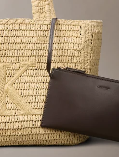 Calvin Klein Shopper aus handgeflochtenem Bast^Damen Tote Bags|Taschen