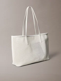 Calvin Klein Shopper aus Mesh mit Emblem-Logo^Damen Tote Bags|Taschen