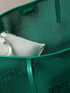 Calvin Klein Shopper aus Mesh mit Emblem-Logo^Damen Tote Bags|Taschen