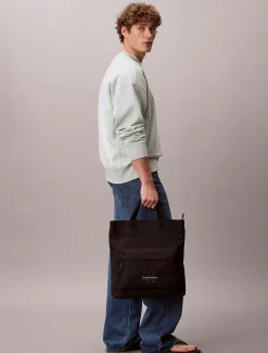 Calvin Klein Shopper aus Nylon mit klassischem Logo^Herren Umhängetaschen & Schultertaschen|Taschen