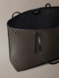 Calvin Klein Shopper mit Beutel und beschichtetem Emblem-Logo^Damen Tote Bags|Umhängetaschen