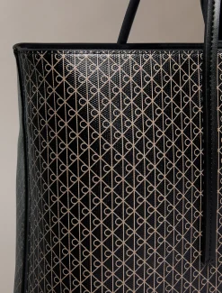 Calvin Klein Shopper mit Beutel und beschichtetem Emblem-Logo^Damen Tote Bags|Umhängetaschen