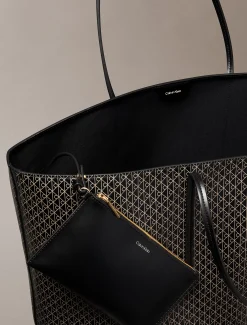 Calvin Klein Shopper mit durchgehendem Emblem-Logo^Damen Tote Bags|Taschen