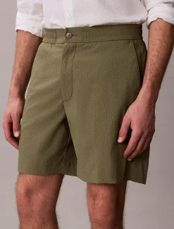 Calvin Klein Shorts aus Seersucker^Herren Hosen & Shorts